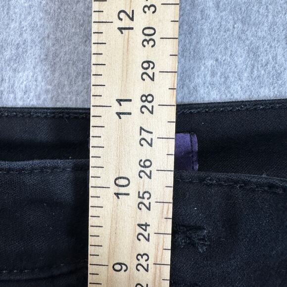 NYDJ Jeans Womens Size 8 Black Legging Straight Leg Mid Rise Slimming Stretch - Picture 7 of 9